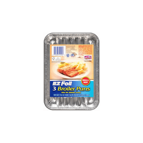 9/" x 6.25/" Aluminum foilware EZ Foil Miracle Broiler Pans Grease Absorbing 4